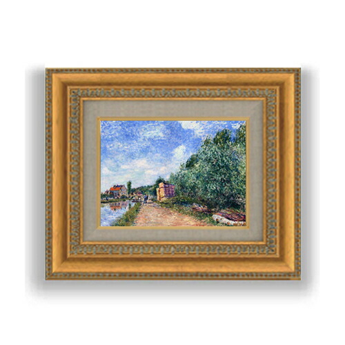 楽天市場】【油絵 直筆仕上げ】シスレー 10月の干草、モレにて SM