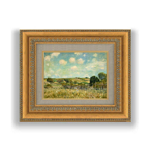 楽天市場】【油絵 直筆仕上げ】シスレー 10月の干草、モレにて SM