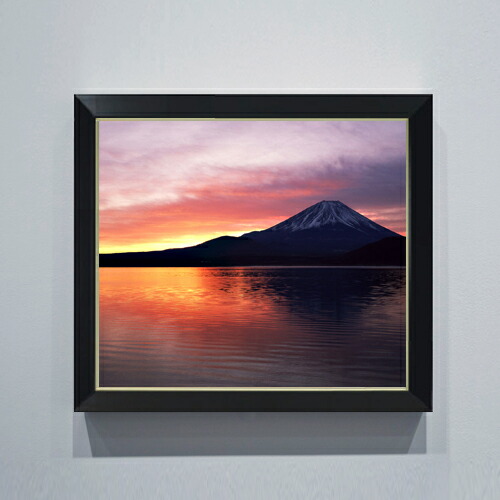 【油絵 直筆仕上げ】富士山 （２） F10サイズ 額入り 【アップグレードフレーム】 油彩 風景画 オリジナルインテリア絵画 風水画 560&times;485mm 複製画 送料無料 プレゼント ギフト 開店祝い 開業祝い 退職祝い 新築祝い リビング 玄関 アートフレーム 壁掛け｜絵画販売アートレスト