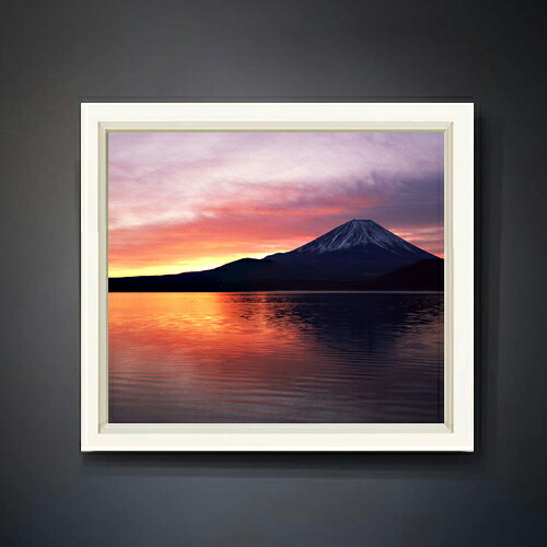 【油絵 直筆仕上げ】富士山 （２） F10サイズ 額入り 【アップグレードフレーム】 油彩 風景画 オリジナルインテリア絵画 風水画 560×485mm 複製画 送料無料 プレゼント ギフト 開店祝い 開業祝い 退職祝い 新築祝い リビング 玄関 アートフレーム 壁掛け