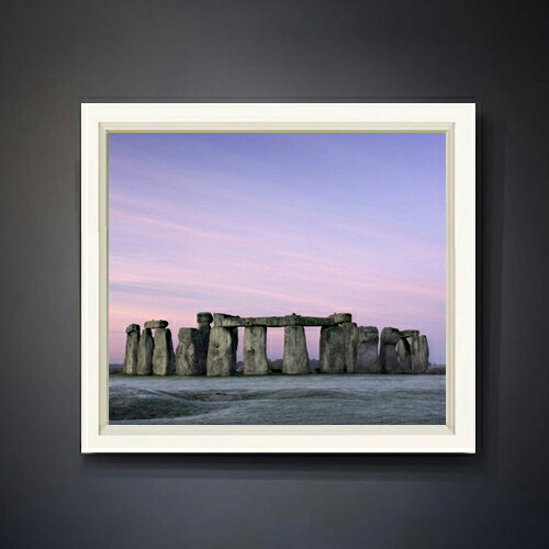 【油絵 直筆仕上げ】Stone henge F10サイズ 額入り 【アップグレードフレーム】 油彩 風景画 オリジナルインテリア絵画 風水画 560×485mm 複製画 送料無料 プレゼント ギフト 開店祝い 開業祝い 退職祝い 新築祝い リビング 玄関 アートフレーム 壁掛け