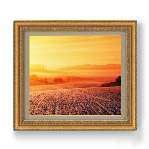 楽天市場】【油絵 直筆仕上げ】冬、朝焼けの抱擁 F12サイズ 額入り