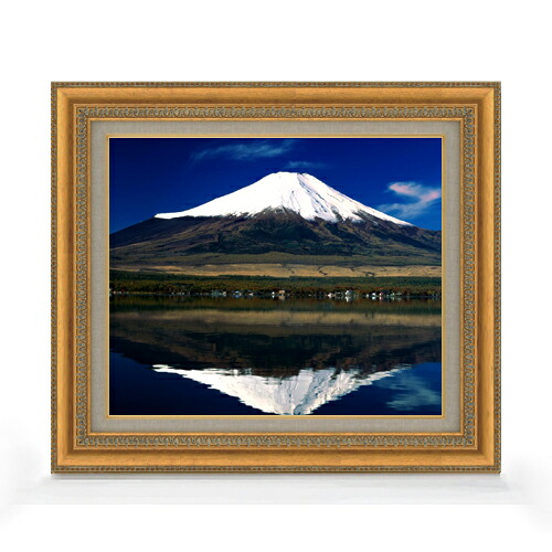 【油絵 直筆仕上げ】富士山(3) F8サイズ 額入り 【キャンバス・アクリル/額入り】 油彩 風景画 オリジナル風景重厚油絵 風水画 602×528mm 複製画 送料無料 プレゼント ギフト 開店祝い 開業祝い 退職祝い 新築祝い リビング 玄関 モダン アートフレーム 壁掛け