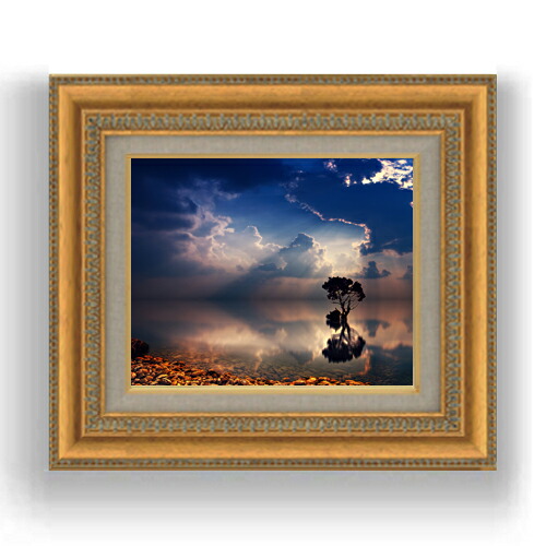 楽天市場】【油絵 直筆仕上げ】天光の追憶 F4サイズ 額入り