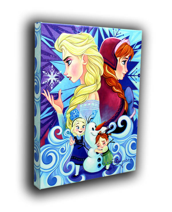 版画 Rogerson アート 美術品 骨董品 民芸品 ディズニー アナと雪の女王 作品証明書 展示用フック付 送料無料 インテリア 限定1500部キャンバスジークレ 絵画 絵画インテリア ディズニー絵画等の壁掛けインテリアを中心に揃えたアート ディズニー公認作家