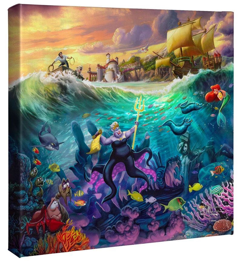 リトルマーメイド　絵画　トーマスキンケイド ディズニー/トーマス キンケード「リトル マーメイド/セレブレーション