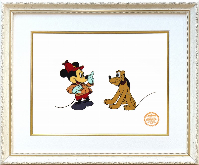 M62) DiSNEY ハンドペイント ミッキーマウス セル画-