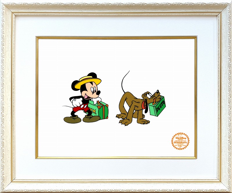 M62) DiSNEY ハンドペイント ミッキーマウス セル画-