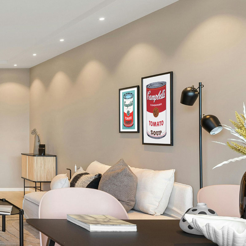 キャンベルスープ　インテリア レビュー特典付き】アンディ ウォーホル「カラード キャンベル スープ