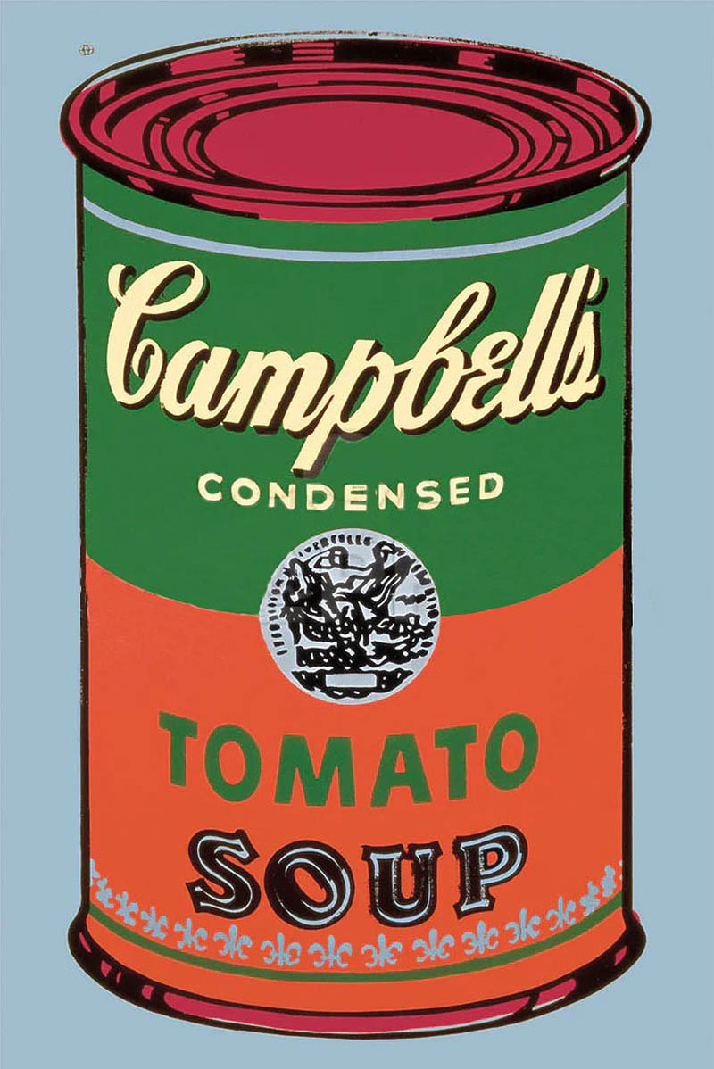 レビュー特典付き】アンディ ウォーホル「カラード キャンベル スープ
