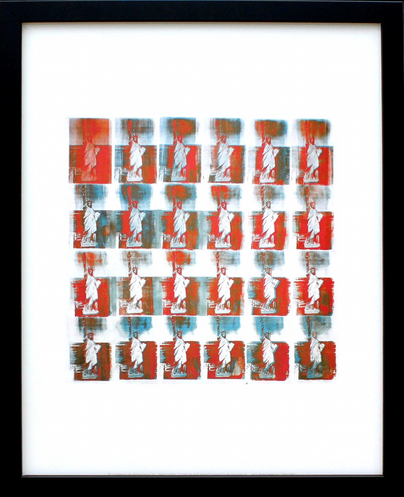 ウォーホル 絵画「自由の女神 Statue of Liberty,1963」展示用フック付ポスター ポップアート インテリア アート 絵画インテリア 模様替え 飾る アンディウォーホル アンディーウォーホル【レビュー特典付き】【輸入品】