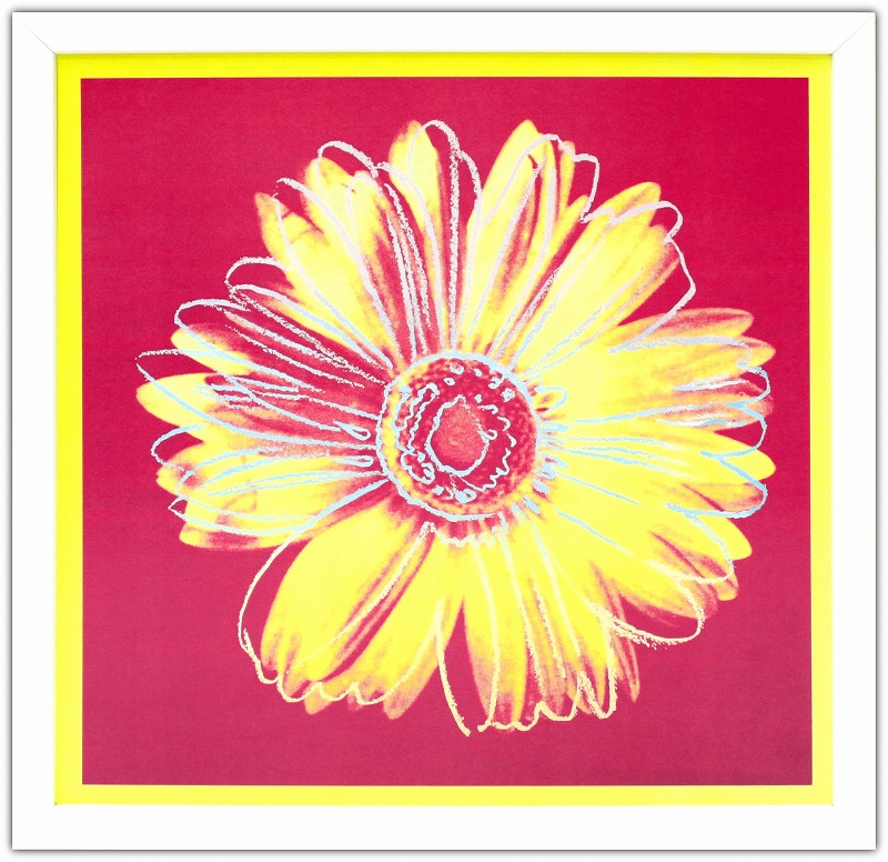 【レビュー特典付き】アンディ ウォーホル「デイジー(フクシャ&イエロー)Daisy,c 1982」展示用フック付ポスター ポップアート インテリア アート 絵画インテリア 模様替え 飾る【輸入品】アンディウォーホル アンディーウォーホル