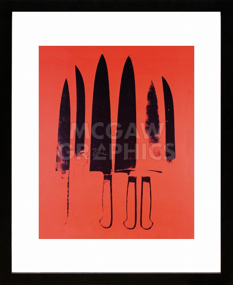 ウォーホル 絵画「ナイフ,c.1981-82(レッド) Knives, c.1981-82」展示用フック付ポスター ポップアート インテリア アート 絵画インテリア 模様替え 飾る アンディウォーホル アンディーウォーホル【レビュー特典付き】【輸入品】