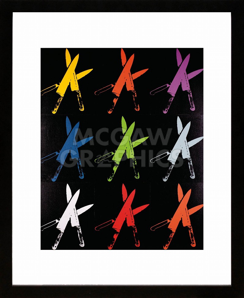 ウォーホル 絵画「ナイフ,c.1981-82(マルチ) Knives, c.1981-82」展示用フック付ポスター ポップアート インテリア アート 絵画インテリア 模様替え 飾る アンディウォーホル アンディーウォーホル【レビュー特典付き】【輸入品】
