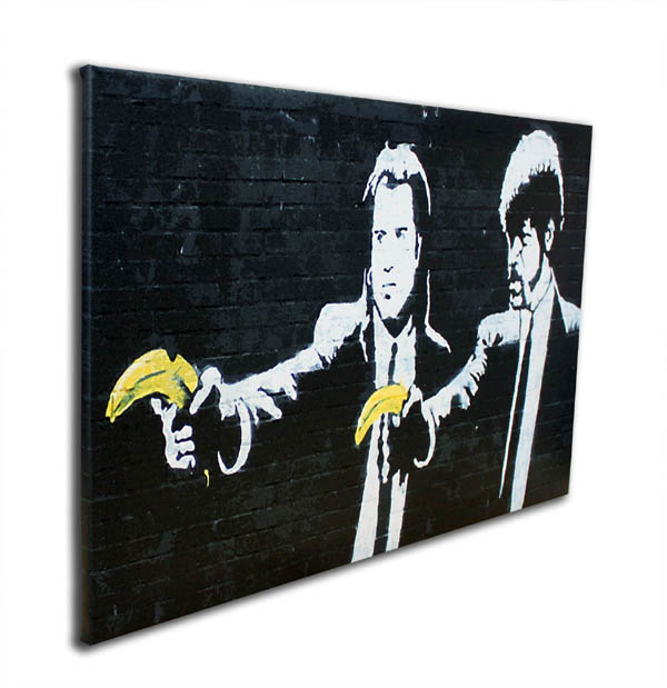 【楽天市場】バンクシー アートパネル Banksy Banksy「パルプ フィクション Pulp Fiction Bananas(s 