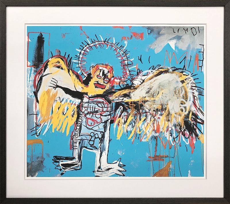 ジャン ミシェルバスキア 油絵油彩画 裏面サインあり 絵画2 ジャン=ミシェル•バスキア】1983年 直筆肉筆油彩画 裏面サイン