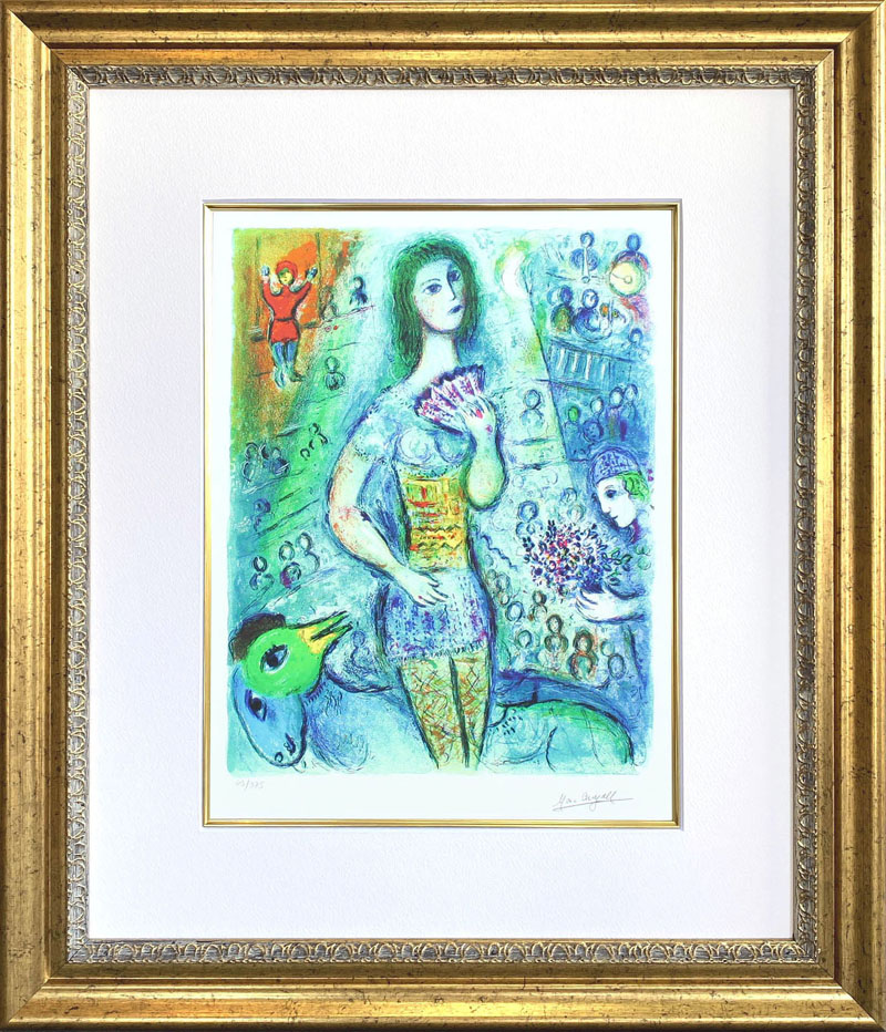 【マラソン限定クーポン】シャガール 絵画「サーカス ファンダンサー」作品証明書 展示用フック 限定エディション付複製画ジークレ【レビュー特典付き】【輸入品】|アートショップ フォームス