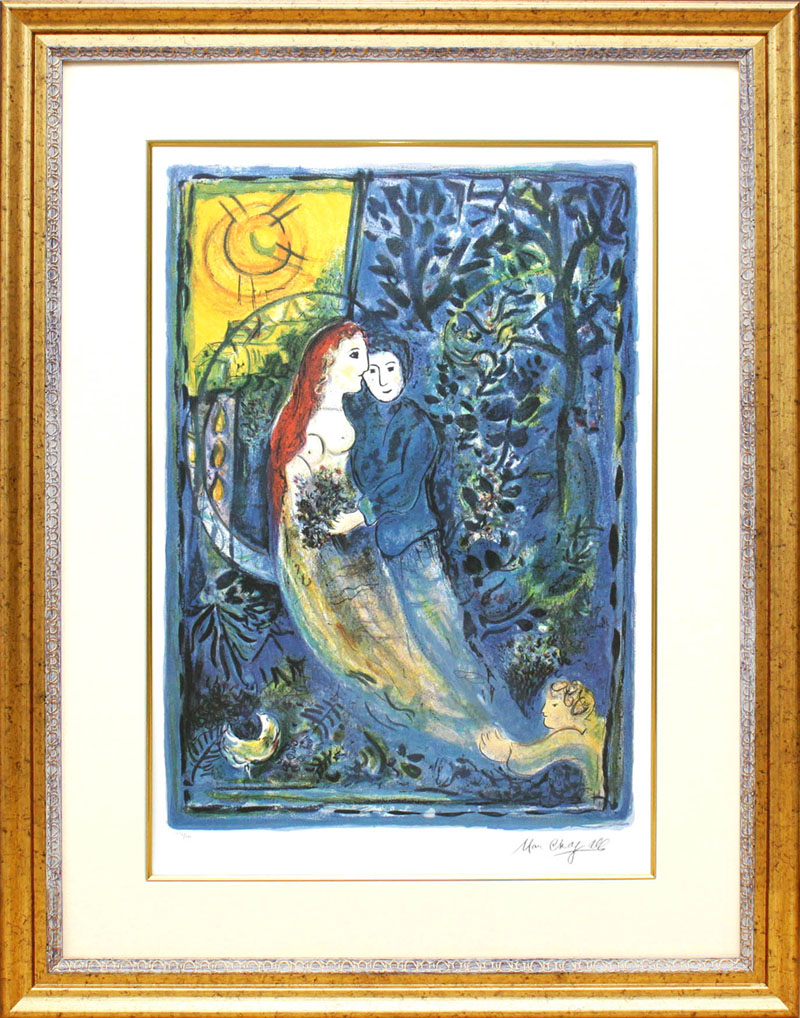 楽天市場】マルク シャガール 青い鳥 リトグラフポスター 1968年