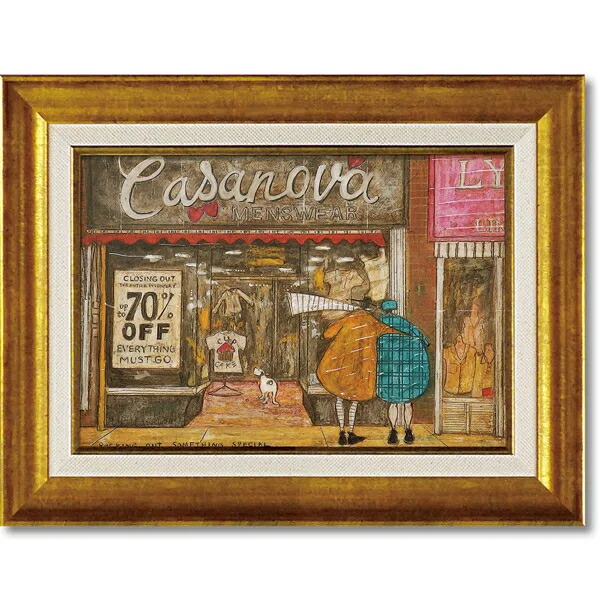 サムトフト 絵画「スペシャルなブツをゲットするのだ！」Sサイズ ゲル加工アート アートフレーム 絵画インテリア 壁掛け 模様替え 新生活 額縁 額装 額入り アートパネル アートフレーム サム トフト【レビュー特典付き】