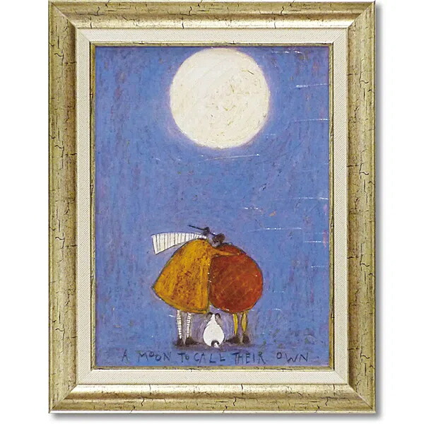 サムトフト 絵画「月夜のふたり」Mサイズ ゲル加工アート アートフレーム 絵画インテリア 壁掛け 模様替え 新生活 額縁 額装 額入り アートパネル アートフレーム サム トフト【レビュー特典付き】