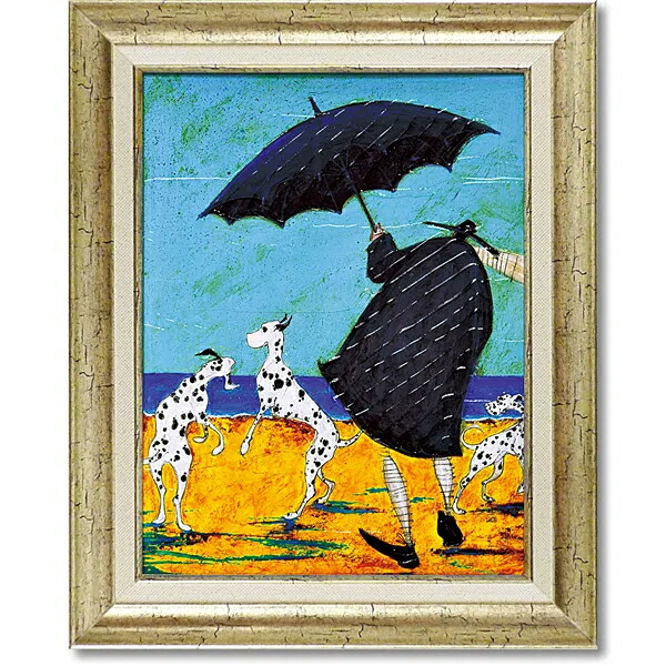 サムトフト 絵画「ジャックの海岸で」Mサイズ ゲル加工アート アートフレーム 絵画インテリア 壁掛け 模様替え 新生活 額縁 額装 額入り アートパネル アートフレーム サム トフト【レビュー特典付き】