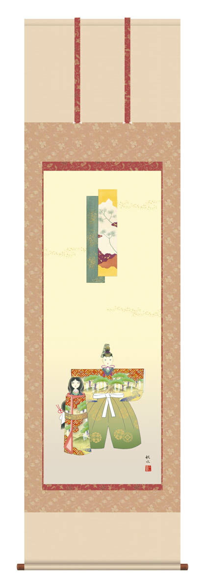 楽天市場】上村松園 『 御ひな之図 』軸装 額装 掛軸 通販 販売 絵画