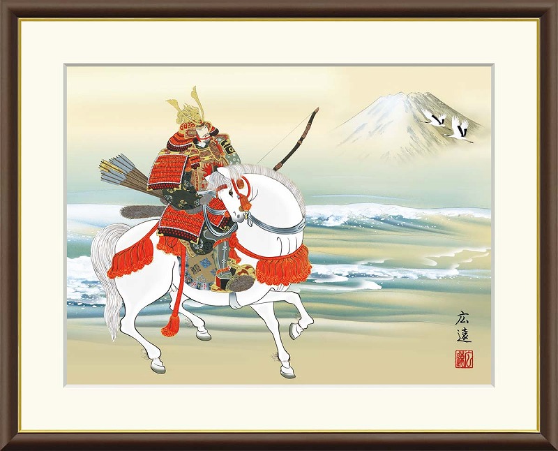 【マラソン限定クーポン】田中広遠 絵画「馬上武者」他イメージ10種 サイズ3種展開 高精細ジークレ額装品 インテリア アート 絵画インテリア 模様替え 飾る【レビュー特典付き】 6,248円