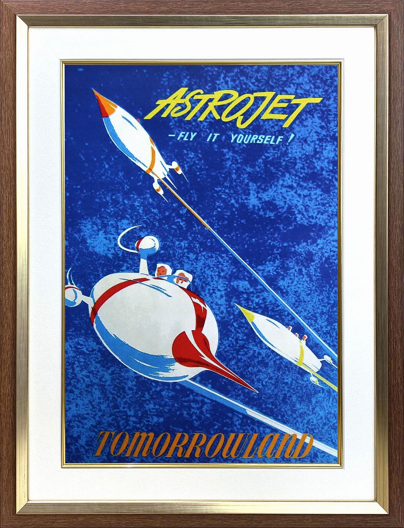 スペース マウンテン ポスター ビンテージ ディズニー