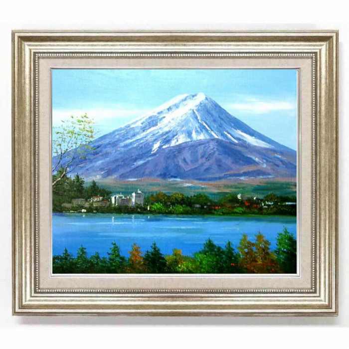 【楽天市場】広瀬和之 逆さ富士 F6号 キャンバスのみ 油彩画 油絵