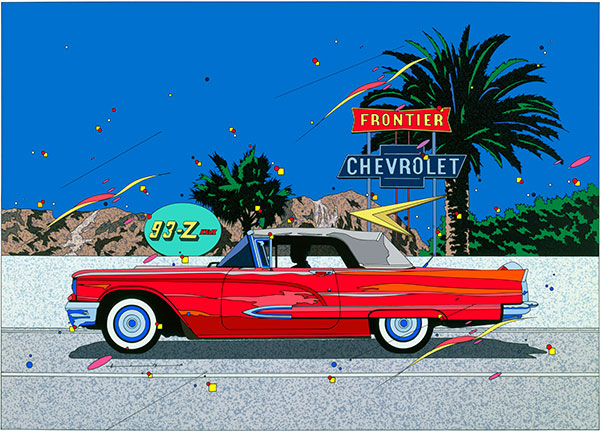 激安な 楽天市場】「コートダジュールの小高い丘 PORSCHE」□鈴木英 Red 絵画
