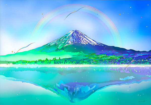 和田英作・富士、額装画版集より、版上サイン、限定、新品額装 Yahoo!オークション - 和田英作 富士 額装画版集より 版上サイン