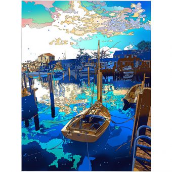 楽天市場】「マリン ウィスパー2」□鈴木英人 版画（額装版画