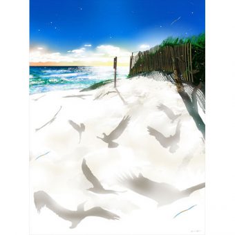 鈴木英人が描く「神戸」4細工物