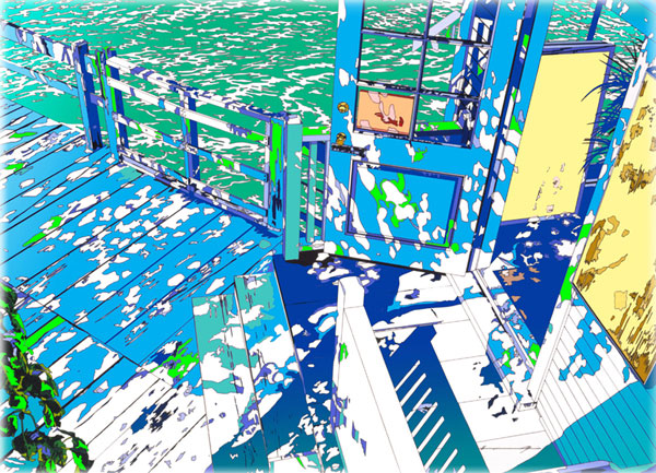 楽天市場】「マイアミ ムーン」 □鈴木英人 版画（額装版画
