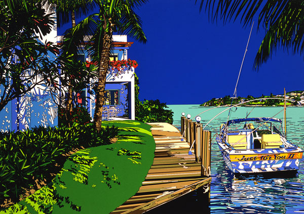 POGGY着 NIGOLD ×鈴木英人 テーラードジャケット 新 美の巨人たち「鈴木英人のジャケットイラスト×荻野目洋子」 - 鈴木