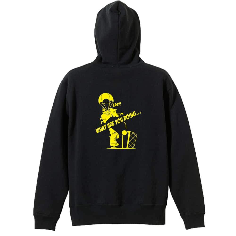 ＼10%OFFクーポン／ ハンドボール パーカー プルオーバー メンズ レディース ジュニア 練習着 裏パイル おもしろ 名入れ スウェット おしゃれ キッズ 大きいサイズ 文字入れ無料 「レトロなアメコミ風 パラ・シュート」 アートワークスコウベ 【送料無料】
