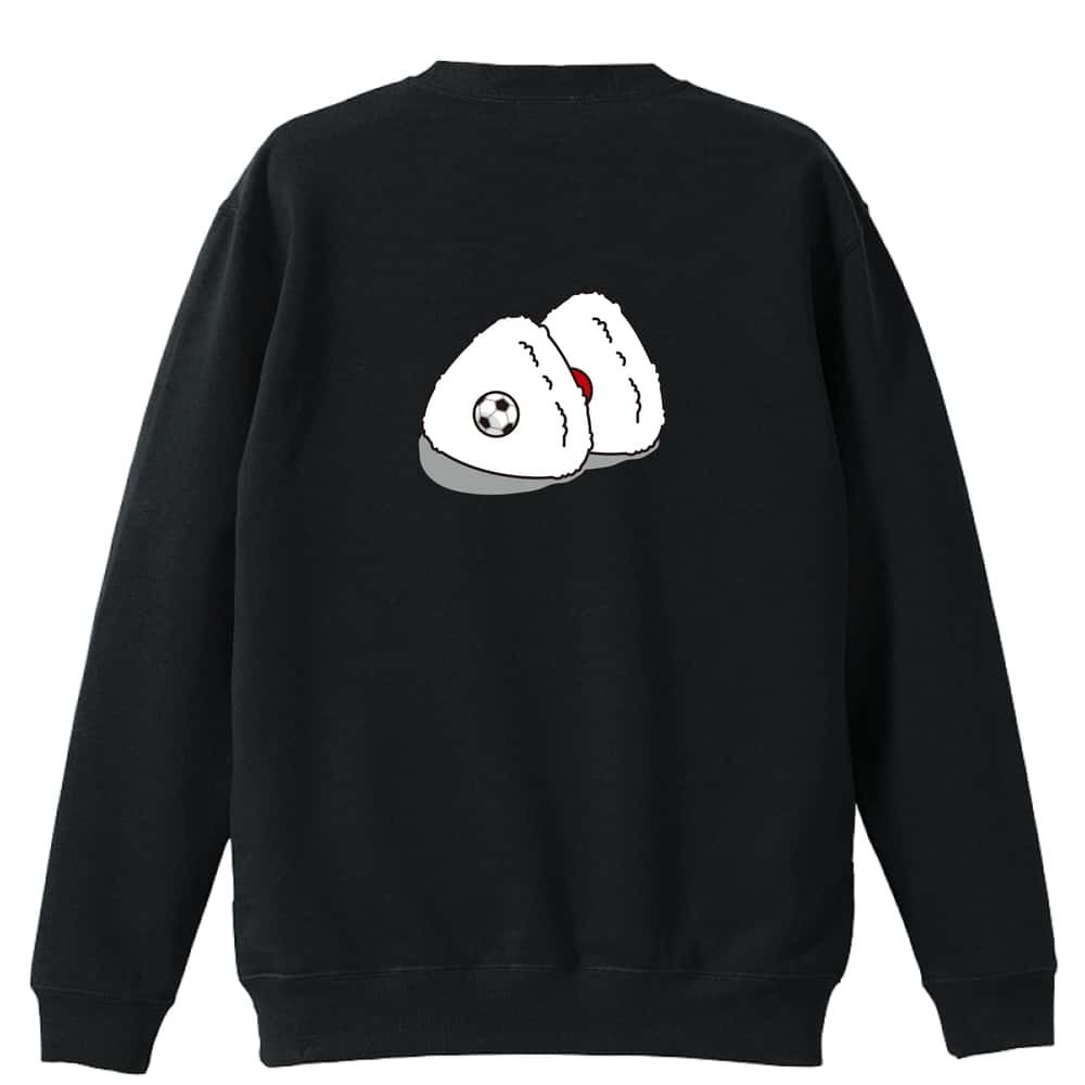 ＼10%OFFクーポン／ サッカー トレーナー スウェット メンズ レディース ジュニア 裏パイル 練習着 おもしろ 名入れ おしゃれ 文字入れ無料 綿100% キッズ 大きいサイズ 「サッカーボール in おにぎり」 アートワークスコウベ 【送料無料】