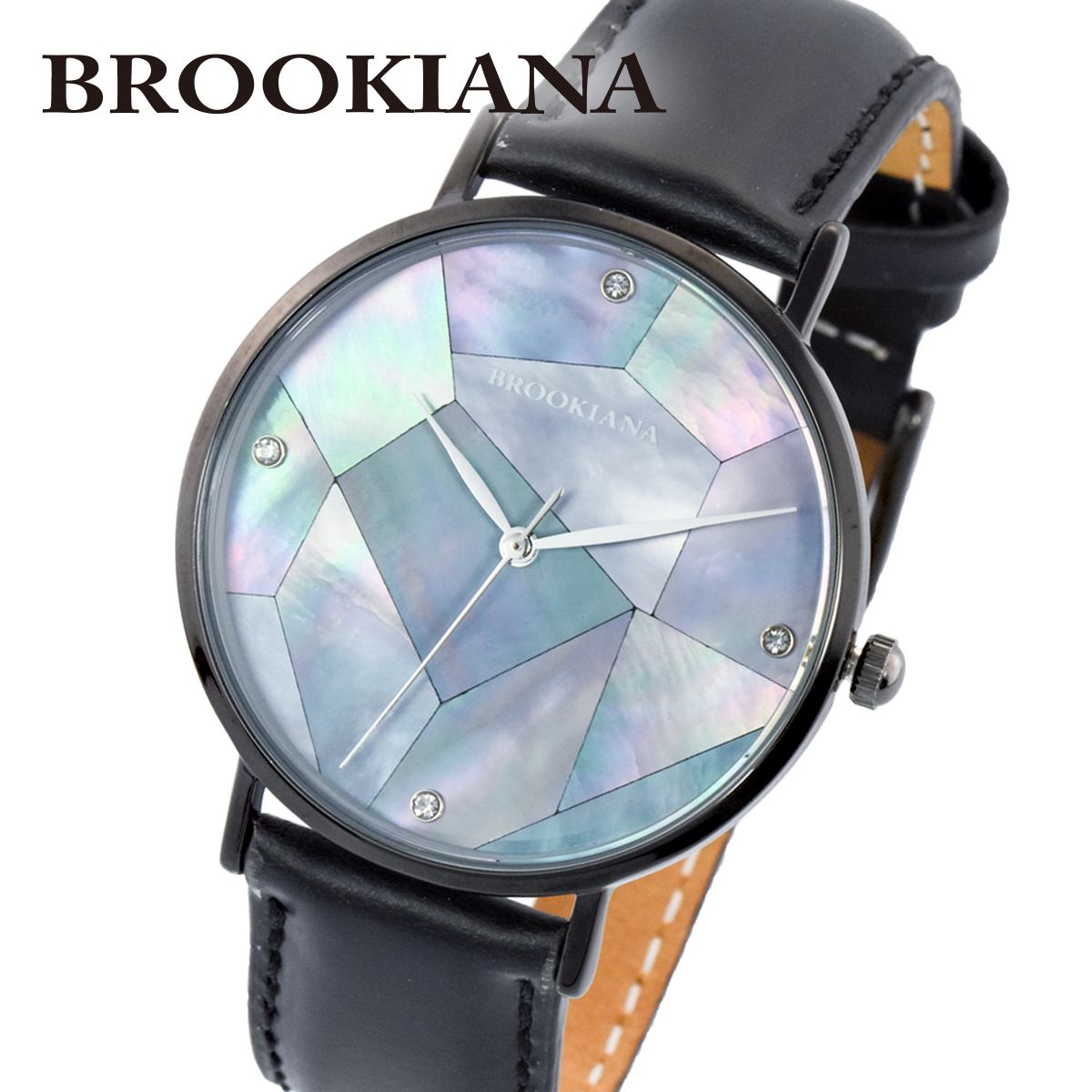 楽天市場 全品送料無料 ブルッキアーナ Brookiana Round Slim Pearl Ba3101 Bpblbk メンズ 時計 腕時計 クオーツ セレクトショップ Number11