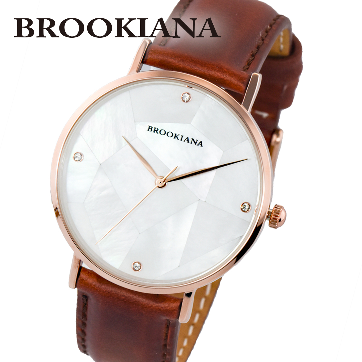 楽天市場 全品送料無料 ブルッキアーナ Brookiana Round Slim Pearl Ba3101 Rpwlbr メンズ 時計 腕時計 クオーツ セレクトショップ Number11