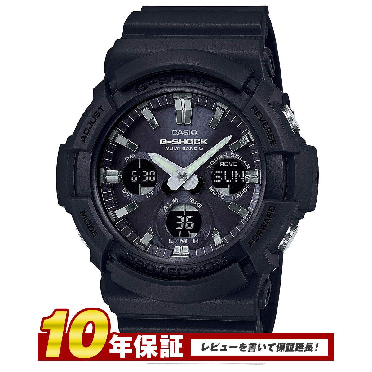 楽天市場 全品送料無料 Casio G Shock 電波ソーラー Gaw 100b 1a Gショック アナログ デジタル 腕時計 メンズ ブラック 防水 電波 ソーラー カシオ 国内品番 Gaw 100b 1ajf セレクトショップ Number11