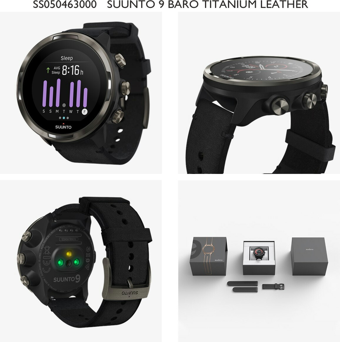 スント Suunto 9 Suunto 心拍数 Leather スント 送料無料 Suunto 全品送料無料 Titanium Leather チタニウム Baro Titanium スント9 バロ レザー チタン スマートウォッチ 腕時計 スポーツウォッチ デジタル ランニング Gps メンズ アウトドア 防水 スポーツ 登山