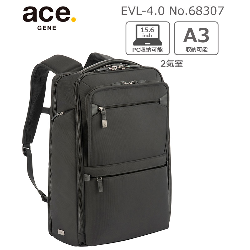 ace. エース ジーン 極美品 リュック ビジネス/PCバッグ EVL-3.5 Ace エースジーン 2WAY ビジネスバッグ ace.GENE EVL-3.5 A4対応