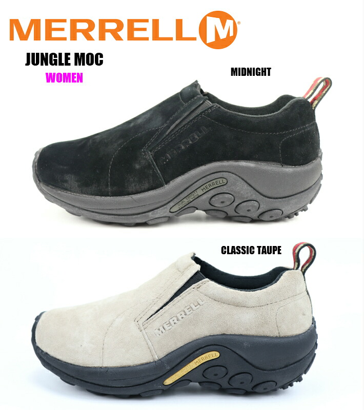 WOMEN MERRELL JUNGLE MOC J60826 J60802 MIDNIGHT CLASSIC TAUPE 正規品 メレル ジャングルモック スリッポンスニーカー レディーススニーカー カジュアル シューズ 婦人靴 定番シリーズ 検索 サーチ ランキング 広告 通販｜靴のaruko