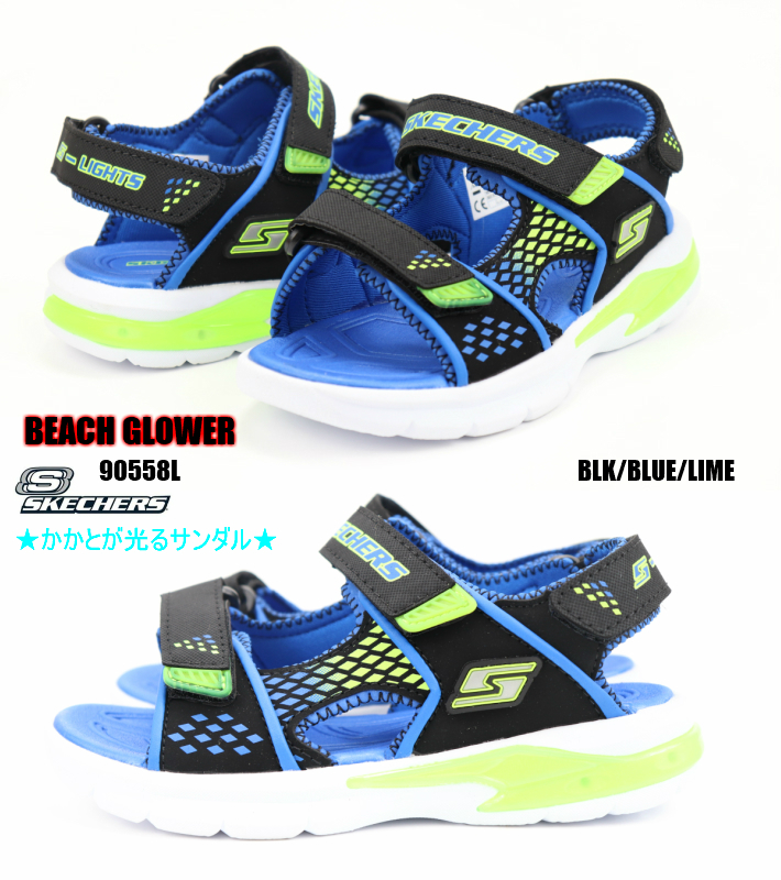 楽天市場 Skechers Slights E 2 Sandal Beach Glower 90558l Bblm