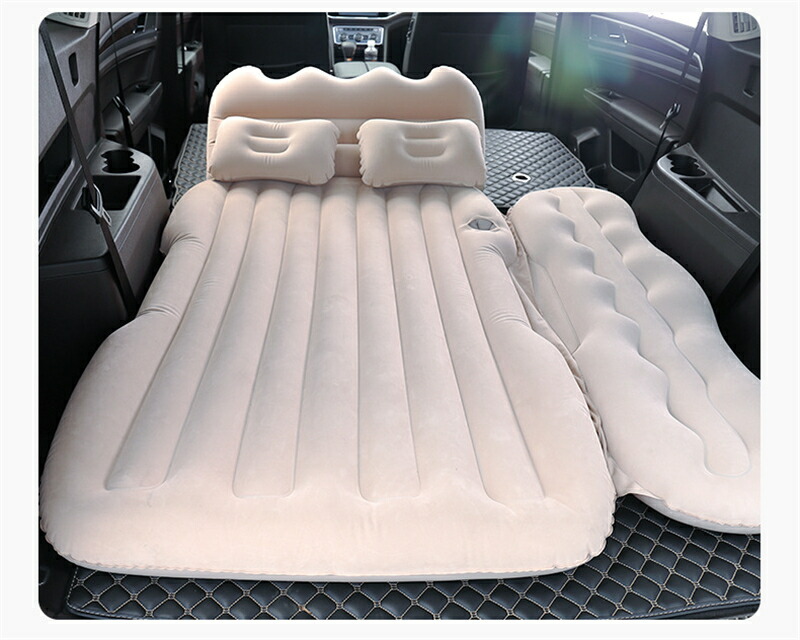 エアーベッド 車載エアーマット 車中泊 後部座席用 エアマット エアベッド 電動ポンプ付属 SUV車 MVP車 アウトドア寝具 寝る キャンプ　使用やすい　収納便利