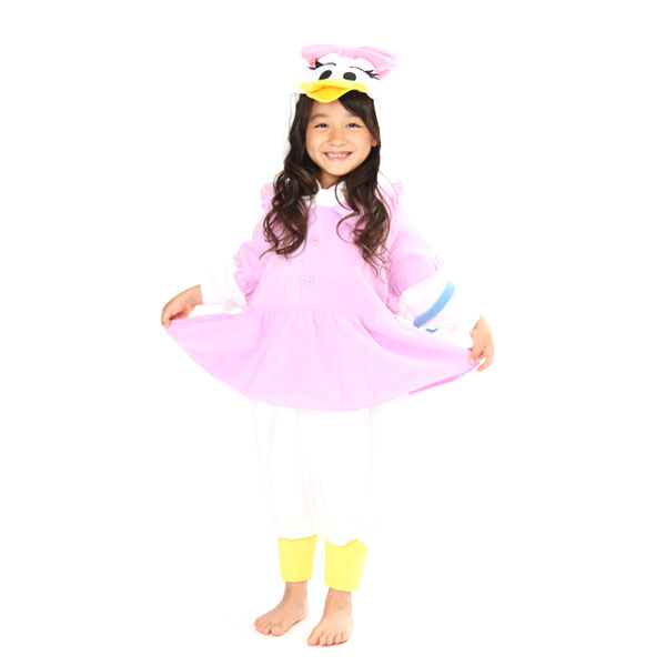 定番の冬ギフト デイジーダック キャラクター着ぐるみ子供用130cm キッズ ディズニー 着ぐるみ Qdtek Vn