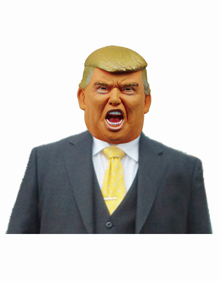 なりきりマスク Mr.トランプ ドナルド・トランプ アメリカ大統領マスク ものまね なりきり 有名人 変装マスク かぶりもの