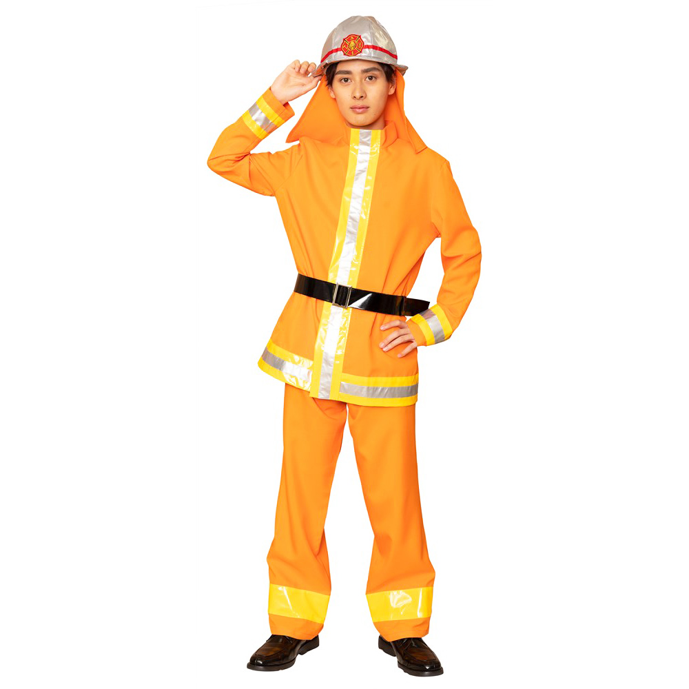 送料無料 MENコス ファイヤーマン 消防士 メンズ コスプレ 衣装 コスチューム 仮装 インスタ映え 推し画像