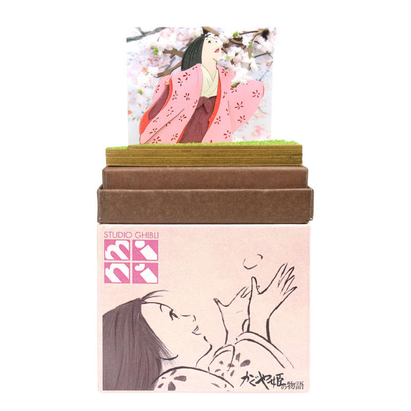 スタジオジブリmini かぐや姫の物語 山桜の木の下で NONスケール ペーパークラフト みにちゅあーとキット 組立キット さんけい画像