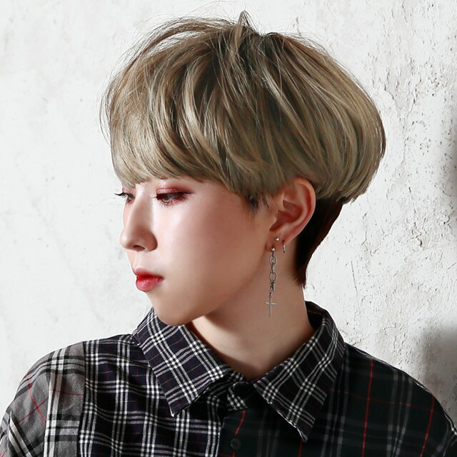 送料無料 5 31発売 ウィッグ フルウィッグ プリシラ Cta 0 Ctog K Popマッシュ 耐熱オリーブグレー 韓流ウィッグ マッシュヘア 男性も女性も使えるジェンダーレスウィッグ メンズウィッグ Sermus Es